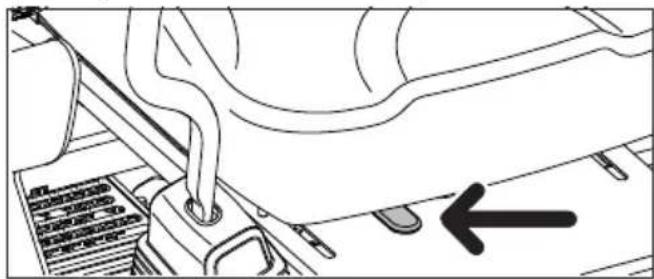 HUSQVARNA Z 448 - Leva di regolazione del sedile (Solo per il modello Z400X) - 1