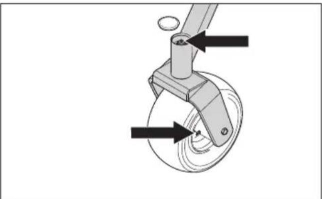 HUSQVARNA Z 560x - Support des roues avant - 1