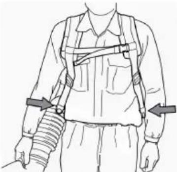 HUSQVARNA 570BFS - Réglage du harnais - 4