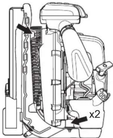 HUSQVARNA 570BFS - Sistema amortiguidor de vibraciones - 1