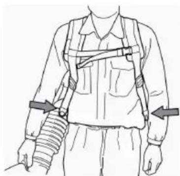HUSQVARNA 570BFS - Adjusting the harness - 3