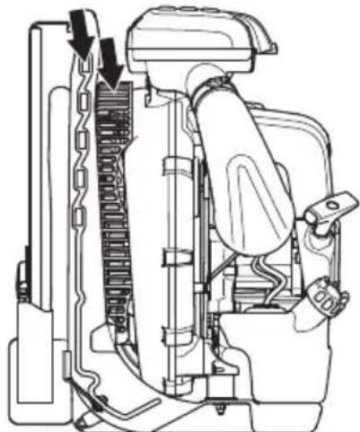 HUSQVARNA 570BFS - Grille d'entrée d'air - 1