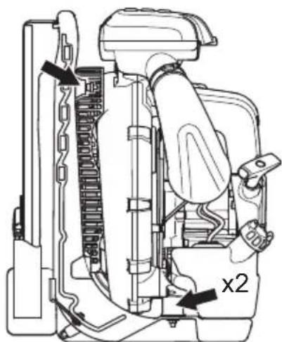 HUSQVARNA 570BFS - Système anti-vibrations - 1