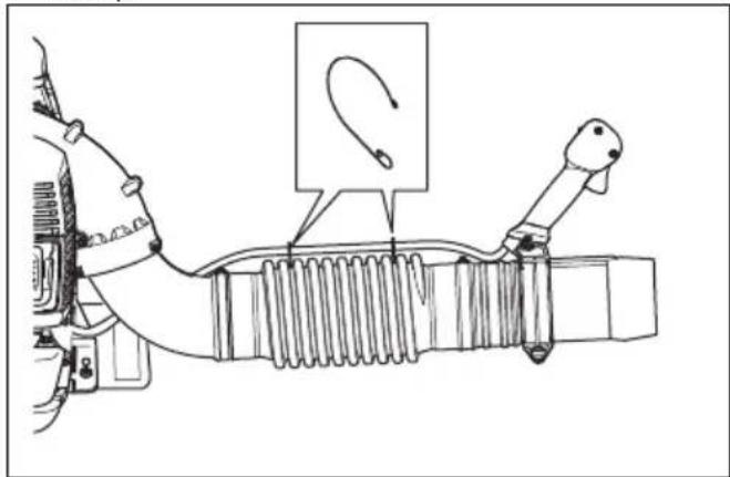 HUSQVARNA 580BFS - To assemble the tube and handle on the product :580BTS Mark III - 3