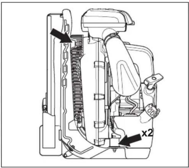 HUSQVARNA 580BFS - Système antivibrations - 1