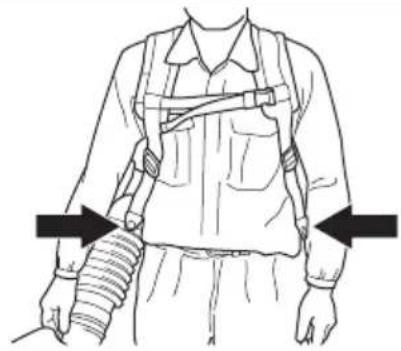 HUSQVARNA 580BFS - To adjust the harness - 1