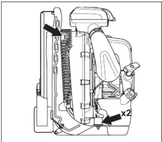 HUSQVARNA 580BFS - Sistema amortiguador de vibraciones - 1