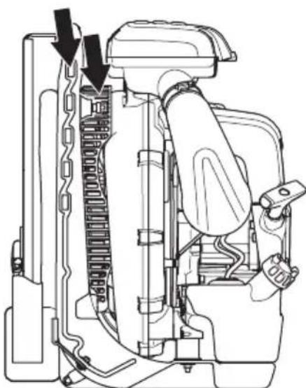 HUSQVARNA 580BFS - To examine the air intake screen - 1