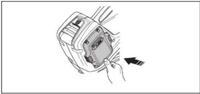 HUSQVARNA 120iB - Pour fixer la batterie au produit - 3