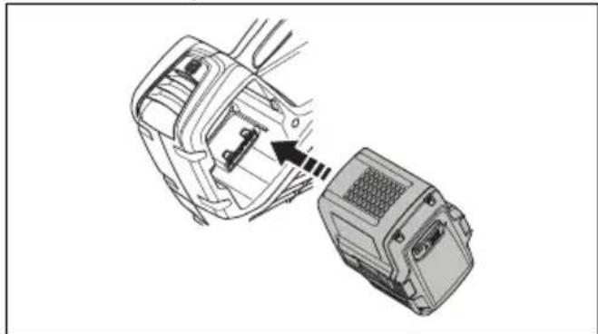 HUSQVARNA 120iB - Per collegare la batteria al prodotto. - 2