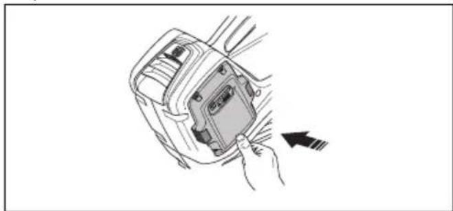 HUSQVARNA 120iB - Per collegare la batteria al prodotto. - 3