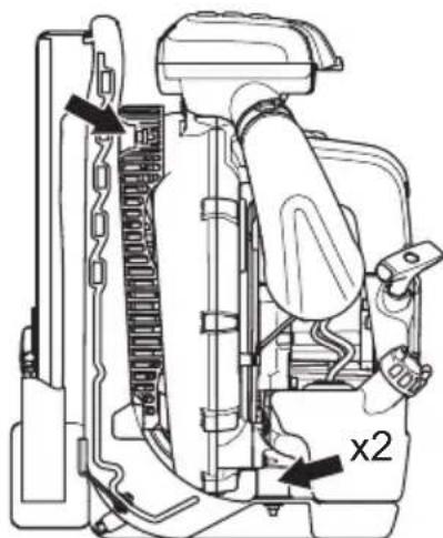 HUSQVARNA 580BTS Mark II - Sistema amortiguidor de vibraciones - 1