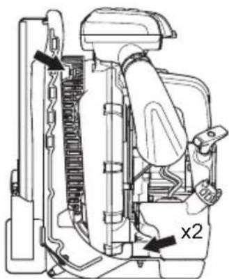 HUSQVARNA 580BTS Mark II - Sistema amortiguidor de vibraciones - 2