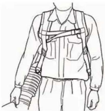 HUSQVARNA 580BTS Mark II - Adjusting the harness - 3