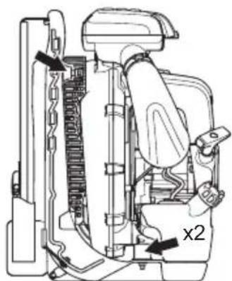 HUSQVARNA 580BTS Mark II - Système anti-vibrations - 3