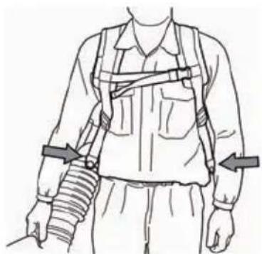 HUSQVARNA 580BTS Mark II - Adjusting the harness - 4