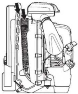 HUSQVARNA 580BTS Mark II - Air intake screen - 1