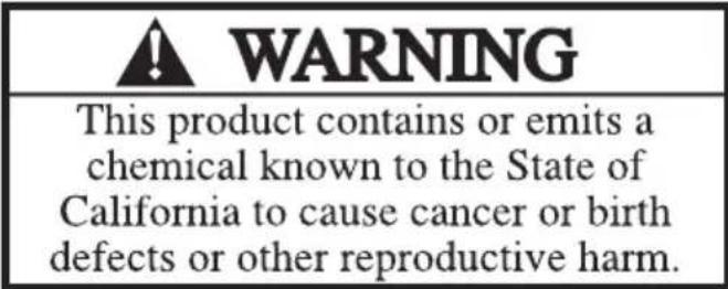 HUSQVARNA 230iB - California Proposition 65 - 1