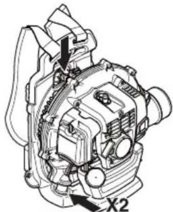 HUSQVARNA 350BF - Sistema amortiguidor de vibraciones - 1