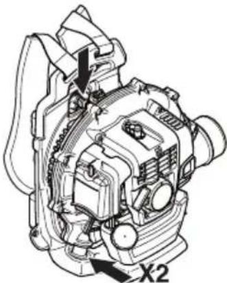 HUSQVARNA 350BF - Vibration damping system - 2
