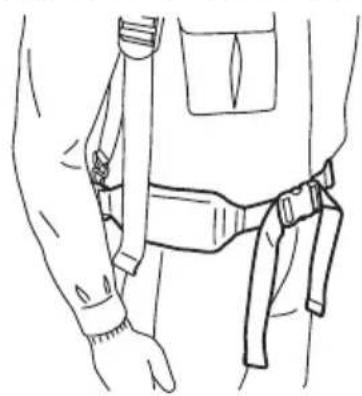 HUSQVARNA 350BF - Adjusting the harness - 5
