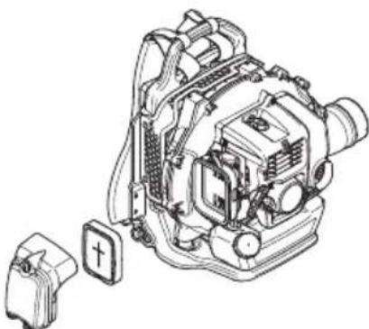 HUSQVARNA 350BF - Limpieza delhetto de aire - 1