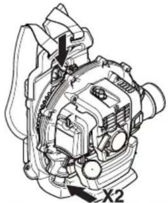HUSQVARNA 350BF - Vibration damping system - 1