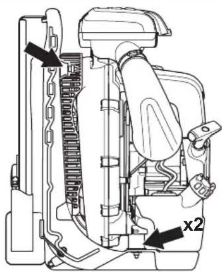 HUSQVARNA 580BFS Mark II - Système antivibrations - 1