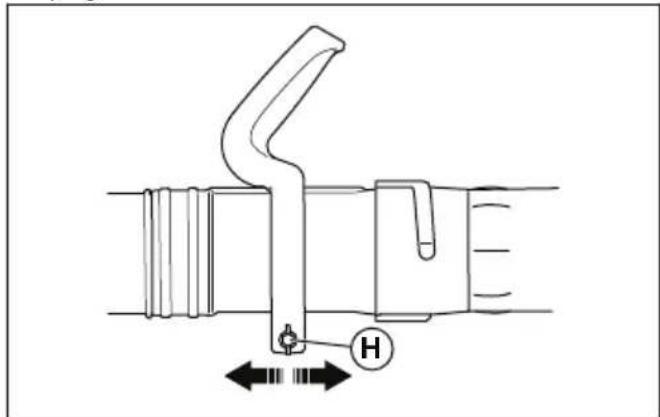 HUSQVARNA 580BFS Mark II - Assemblage du tube et de la poignée sur le produit :580BFS Mark II - 5
