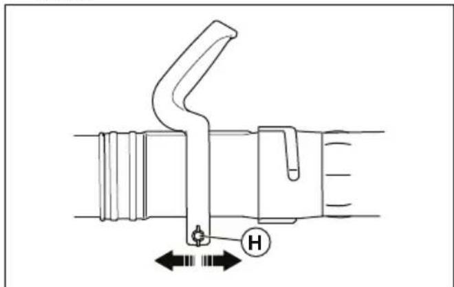 HUSQVARNA 580BFS Mark II - To assemble the tube and handle on the product :580BFS Mark II - 5