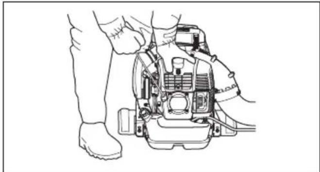 HUSQVARNA 580BFS Mark II - Mise sous tension de l'appareil - 2