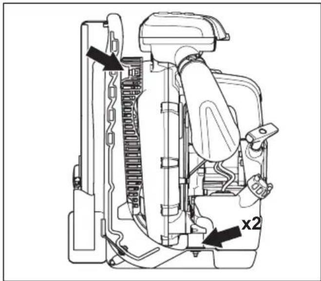 HUSQVARNA 580BFS Mark II - Vibration damping system - 1