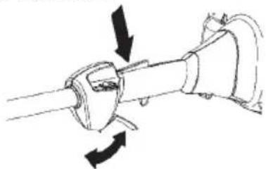 HUSQVARNA TS 138 - Bloqueio do acelerador - 4