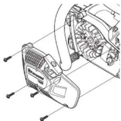 HUSQVARNA 472 - Udskiftning af knækket eller slidt startsnor - 3