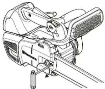 HUSQVARNA 472 - Sträckning av sagkedjan - 6