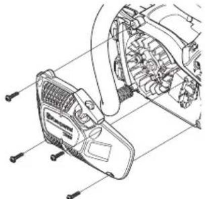 HUSQVARNA 472 - Skift av brutt aller slitt startsnor - 3