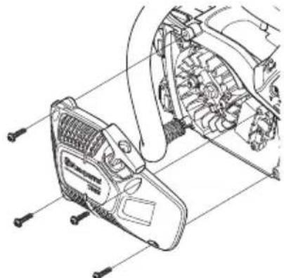 HUSQVARNA 472 - Byte av brusten aller sliten startlinna - 3
