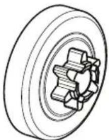 HUSQVARNA 472 - Kjededrivhjul - 3