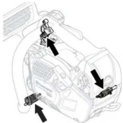 HUSQVARNA 472 - Sistema di smorzamento delle vibrazioni - 3