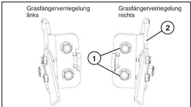 HUSQVARNA TC 142T - INSTALLATION DER GRASFÄNGERVERERRIEGELUNG - 1