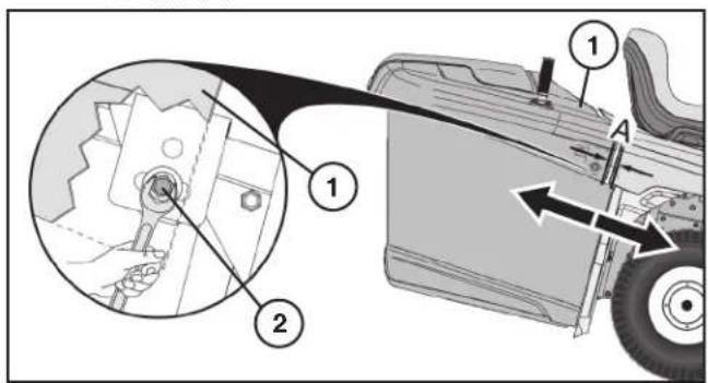 HUSQVARNA TC 138T - 배거 조정(그림 11-13 참조) - 1