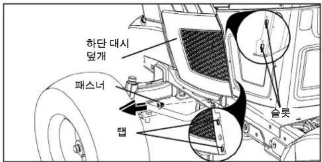 HUSQVARNA TC 138T - 하부 대시 덮개 제거 - 1