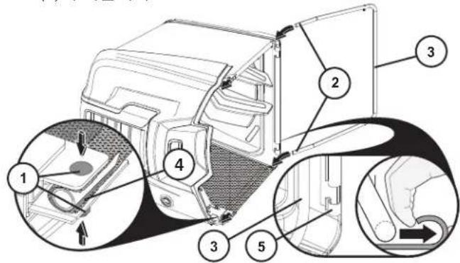 HUSQVARNA TC 138T - 배거 조립(그림 4-7 참조) - 2