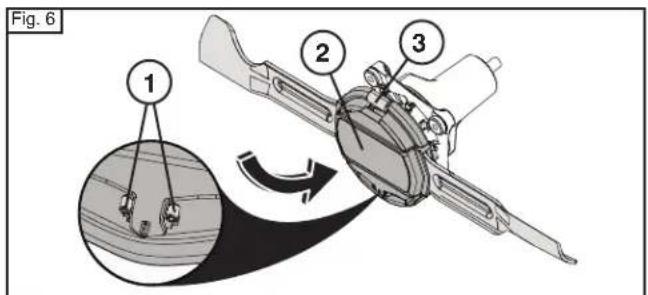 HUSQVARNA TS 342 - INSTALLATION DE LA LAME - 6