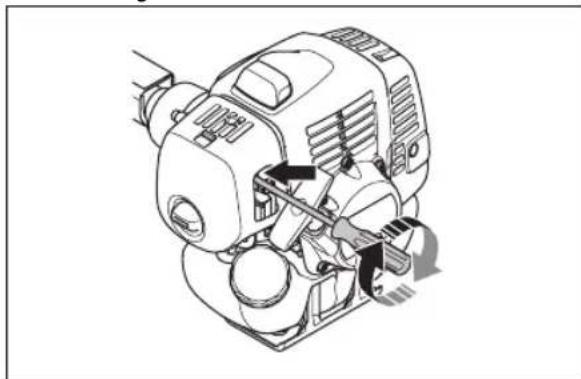 HUSQVARNA 541RS - To adjust the idle speed - 1