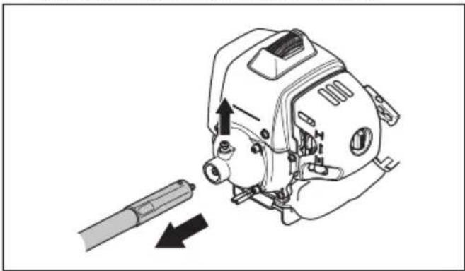 HUSQVARNA 553RBX - Lubricación del eje propulsor flexible - 1