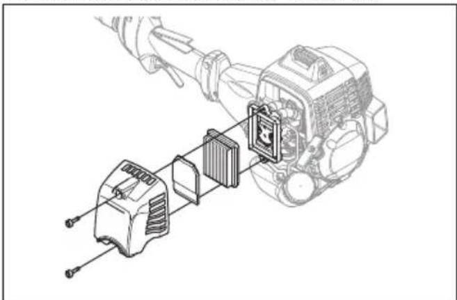 HUSQVARNA 553RBX - So reinigen Sie den Luftfilter - 2