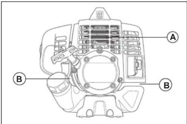 HUSQVARNA 553RBX - Para limpar el sistema de refrigeración - 2