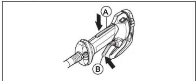 HUSQVARNA 553RBX - Gaz tetigi kiliagini kontrl etme - 1