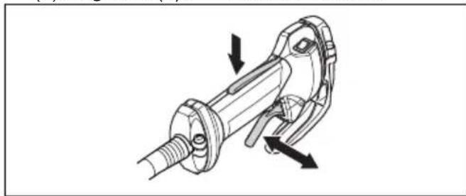 HUSQVARNA 553RBX - Controllo del blocco del grilletto acceleratore - 4